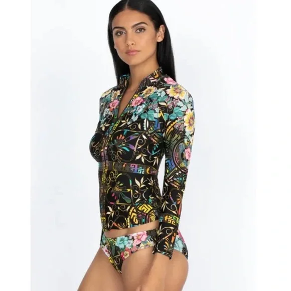 NWT Johnny Was JOY Surf Shirt & Bikini Bottoms [2-Pc] - Picture 6 of 11